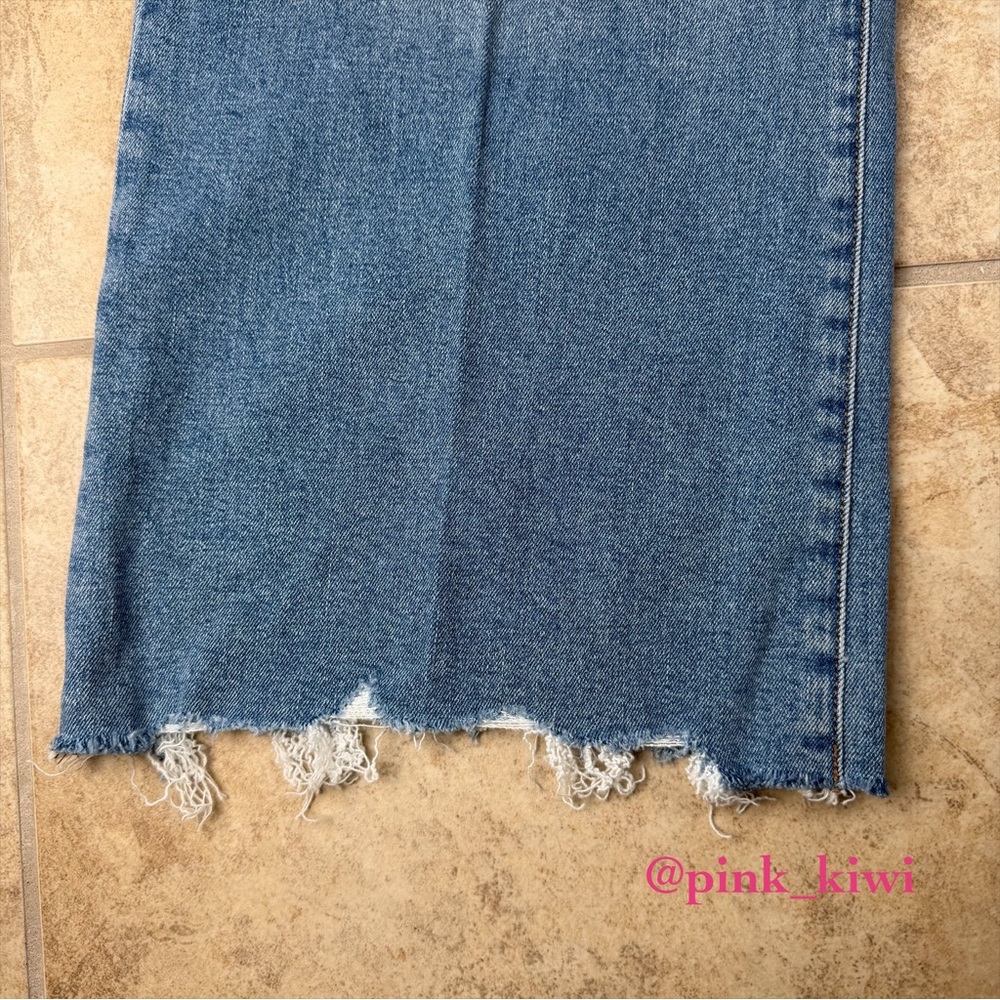 Joe's Jeans Blue Wide Leg Ankle Jeans - Picture 6 of 12